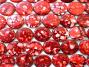 18-20mm Chilli Red Speckled Shell Coin